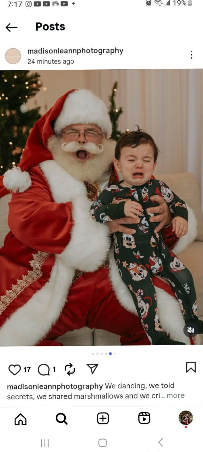 Santa with baby