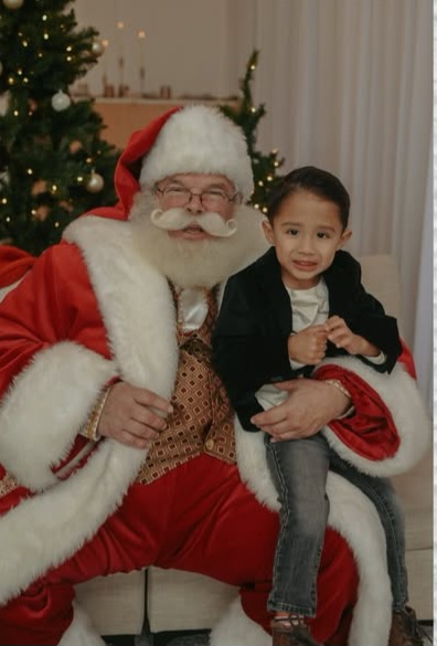 Santa bringing smiles to children
