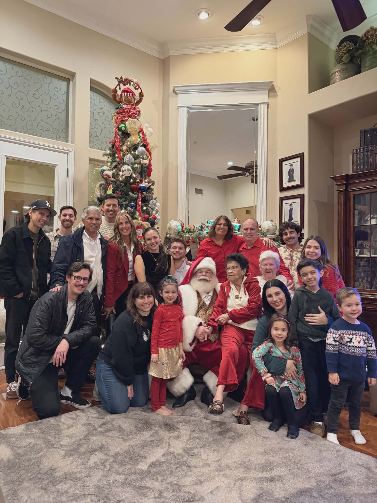 Santa at a holiday celebration